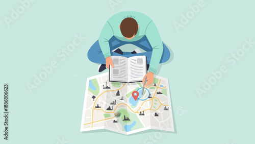 Planning The Perfect Trip With A Tourist Guide And A City Map