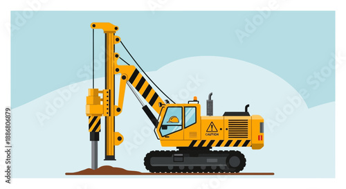 Powerful Drilling Rig Excavator For Deep Foundation Engineering Projects