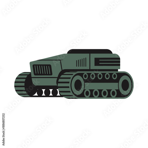 Wallpaper Mural Powerful Armored Tracked Vehicle Representation With Minimalist Design And Robust Shape Torontodigital.ca