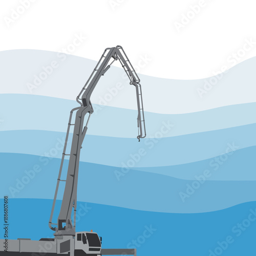 Wallpaper Mural Powerful Concrete Pump Truck Delivering Essential Materials For Modern Infrastructure Torontodigital.ca