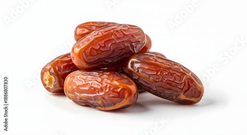 Wallpaper Mural A pile of fresh and nutritious dates on a white background Torontodigital.ca