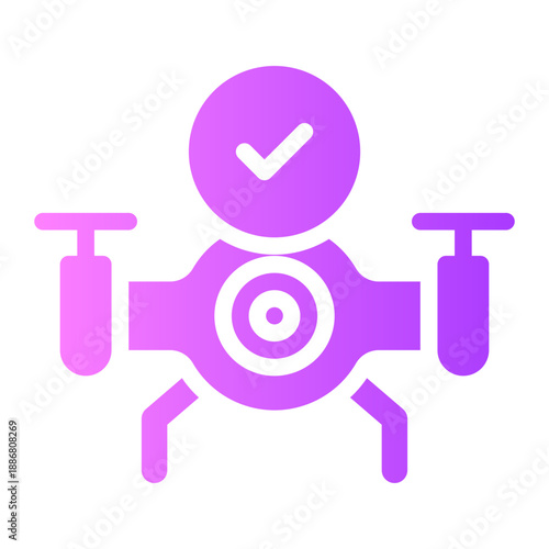 camera drone gradient icon