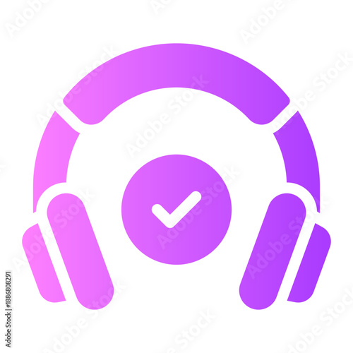 headphones gradient icon