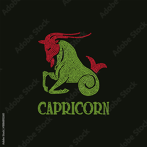 Rhinestone Hotfix Design Vector Template