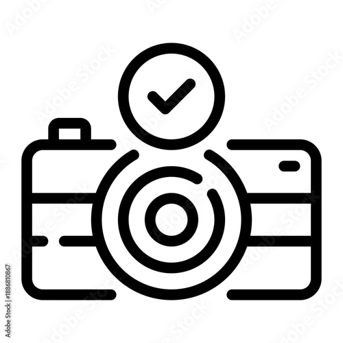 camera line icon