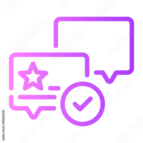 review gradient icon