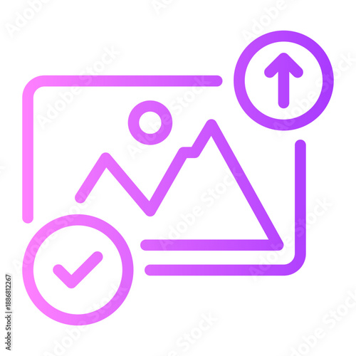 upload gradient icon