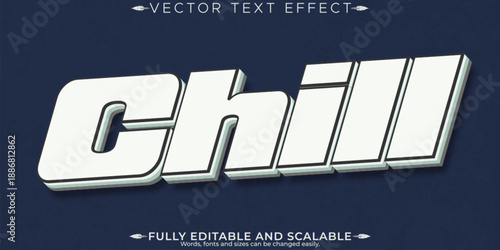 Retro sticker text effect, editable 70s and 80s text style