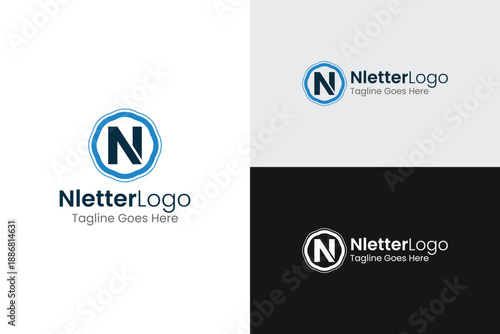 N Letter Logo Template