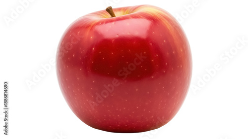 Fotografi Isolated shiny delicious red apple still life, nutritious single fruit healthy s