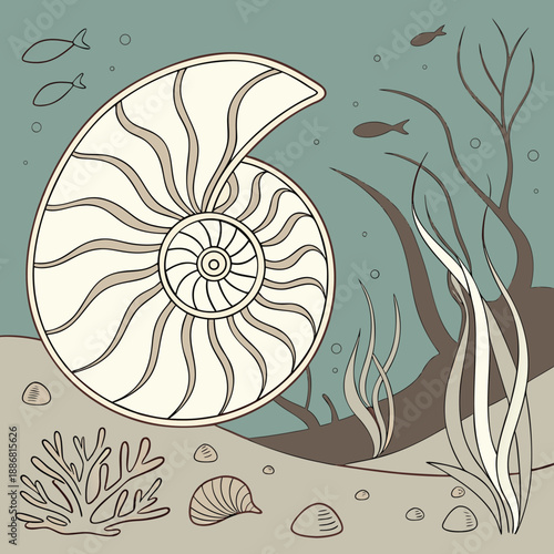 Magnificent ammonite fossil a glimpse into prehistoric ocean life