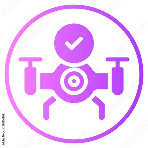 camera drone gradient icon
