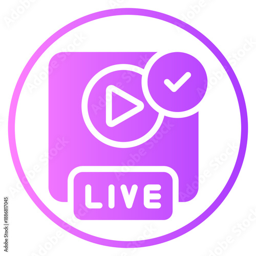 straming gradient icon