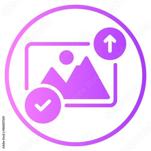 upload gradient icon
