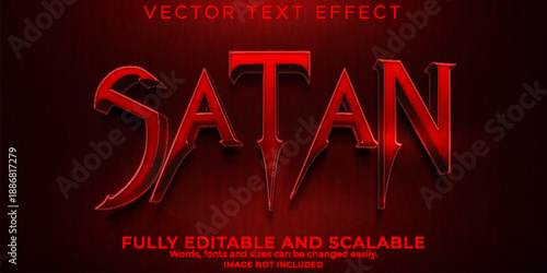 Red satan movie poster with bold text on dark background