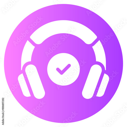 headphones gradient icon