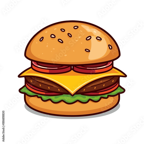 Cheese Burger Very delicious design