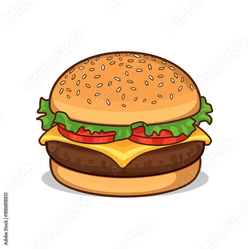 Cheese Burger Very delicious design