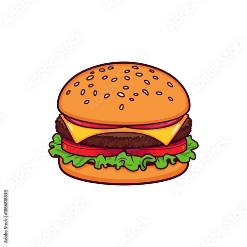 Cheese Burger Very delicious design