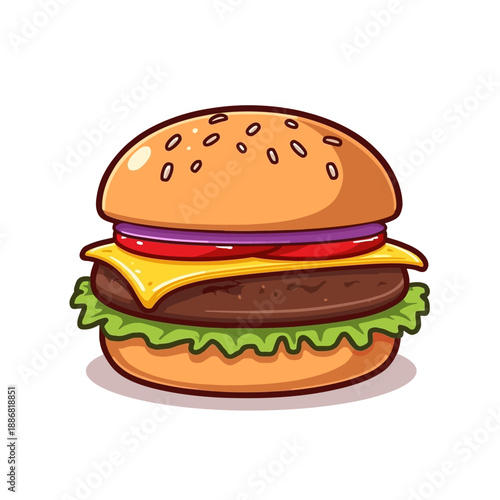 Cheese Burger Very delicious design