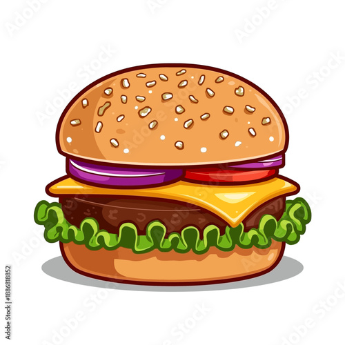 Cheese Burger Very delicious design