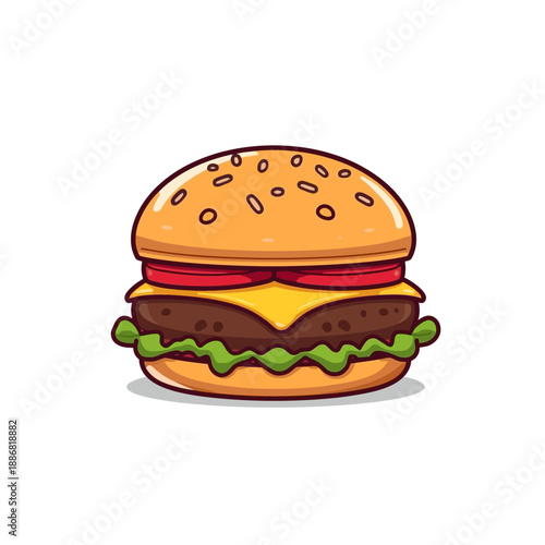 Cheese Burger Very delicious design