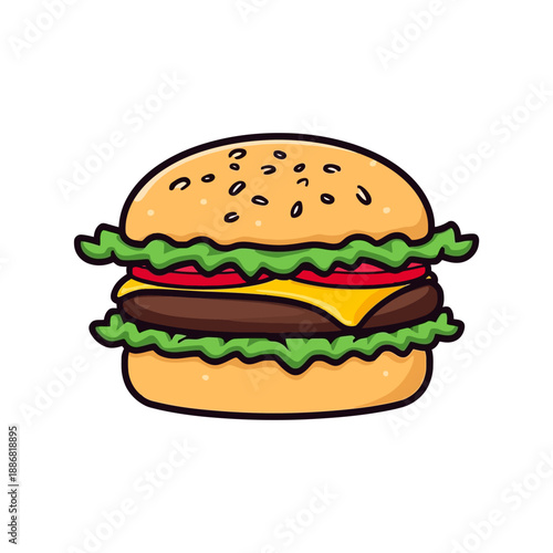 Cheese Burger Very delicious design