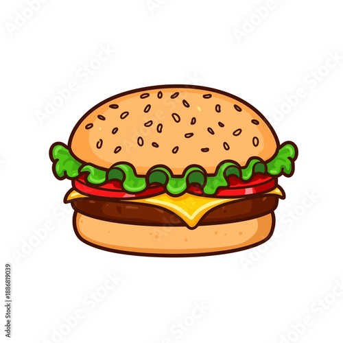 Cheese Burger Very delicious design