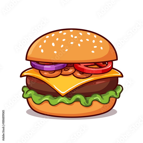 Cheese Burger Very delicious design