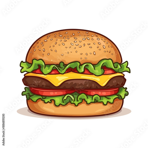 Cheese Burger Very delicious design