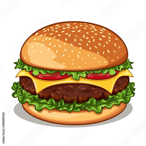 Cheese Burger Very delicious design