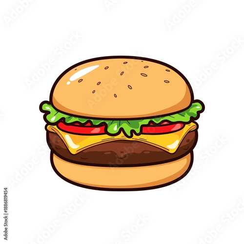 Cheese Burger Very delicious design