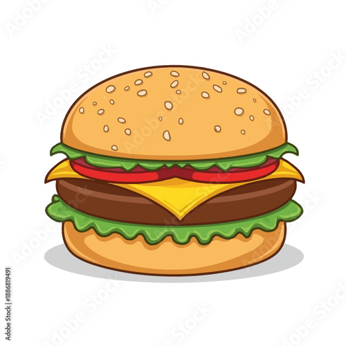 Cheese Burger Very delicious design