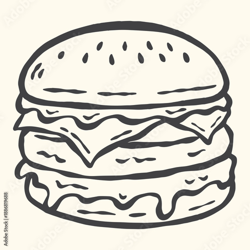 hamburger vector illustration
