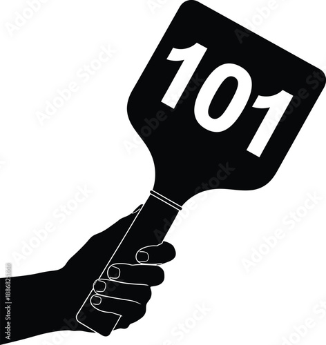 A professional vector illustration of a hand holding a magnifying glass as a business communication symbol for a web search concept