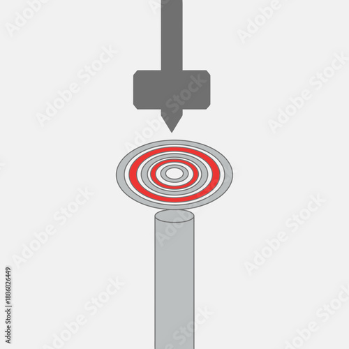 Precision Pressing Of Bearing Component On Industrial Machine Tool For Manufacturing Process