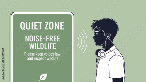 Quiet Zone Promoting Respectful Listening In Wildlife Areas With Technology