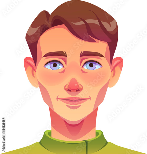 Man Face Cartoon