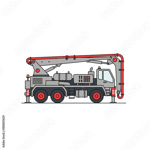 Robust Heavy Duty Concrete Pump Truck For Efficient Urban Building Development