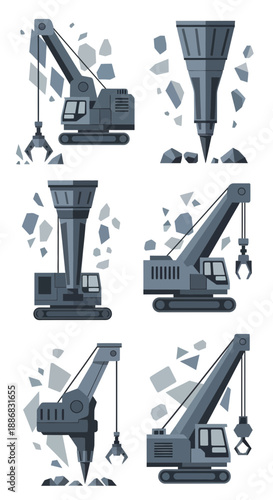 Robust Heavy Equipment For Mining And Construction Industry Operations