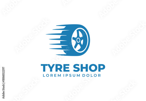 Tire car concept logo design for your branding and identity