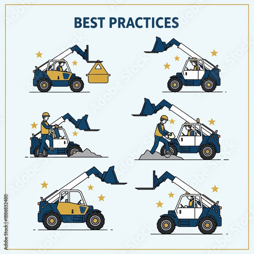 Safe Operation Guidelines For Heavy Machinery Telehandlers At Construction Sites