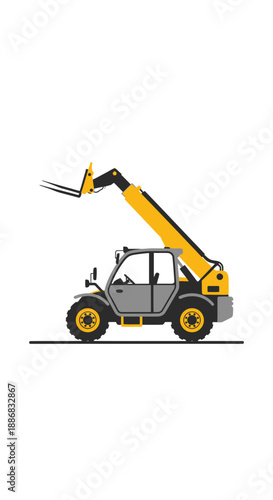 Robust Telescopic Handler Machine For Efficient Material Handling And Lifting Operations