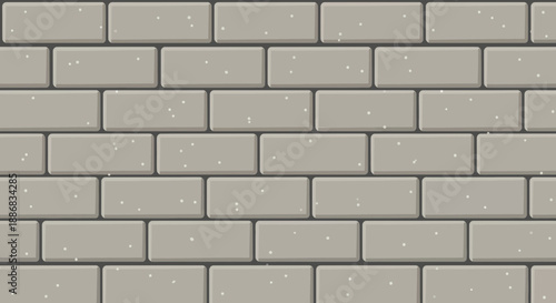 Seamless Gray Brick Wall Background Pattern Graphic Texture Design Element Surface