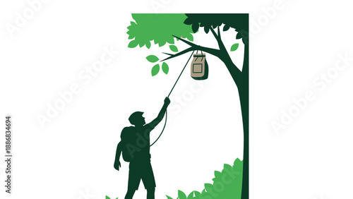 Secure Food Storage In Nature With A Backpacking Technique For Wildlife Protection