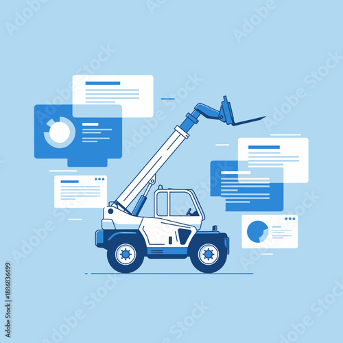Streamlined Data Handling And Digital Workflow Management Vector Illustration