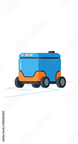 Smart Robotic Cooler Automating Deliveries With Advanced Navigation Systems For Future Transport