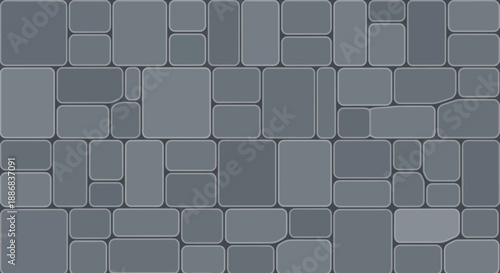 Smooth Grey Stone Geometric Tile Pattern Modern Seamless Background Design Surface