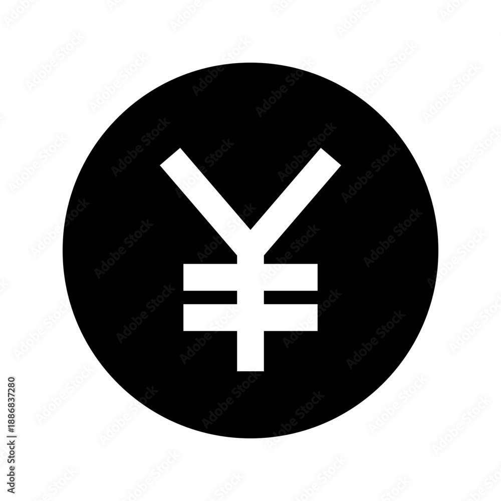 Obraz premium yen currency icon