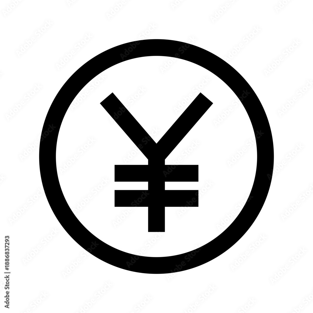 Obraz premium yen coin icon